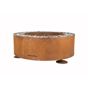 GrillSymbol Luna Fire Pit Corten Steel 119cm