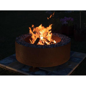 GrillSymbol Luna Fire Pit Corten Steel 119cm