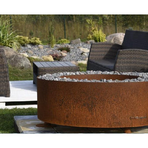 GrillSymbol Luna Fire Pit Corten Steel 119cm