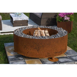 GrillSymbol Luna Fire Pit Corten Steel 119cm