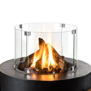 Happy Cocooning Gas Fired 91 cm Fire Pit in Grey or Black