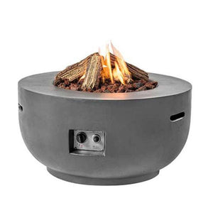 Happy Cocooning Gas Fired 91 cm Fire Pit in Grey or Black