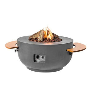 Happy Cocooning Gas Fired 91 cm Fire Pit in Grey or Black