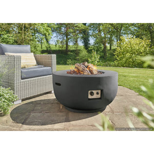 Happy Cocooning Gas Fired 91 cm Fire Pit in Grey or Black