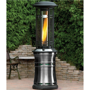 Lifestyle Santorini Patio Heater Gun Metal Quartz Glass 11kW